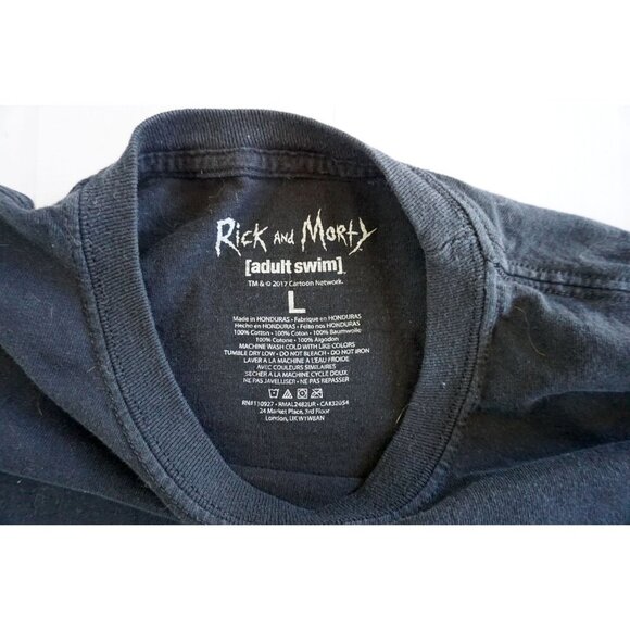 Rick and Morty Adult Swim Pizza Universe Long Sleeve Tee - Size L - Picture 3 of 4